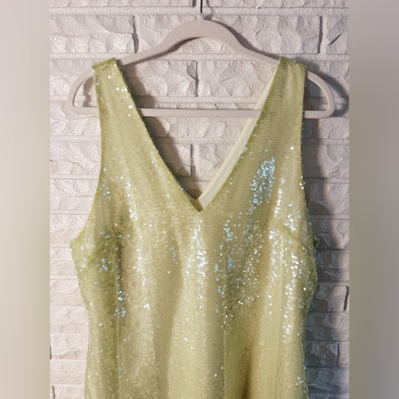 A New Day Yellow Sequin Dress - Picture 4 of 6